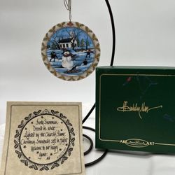 Anna Perenna Art Ornament Porcelain Sleigh Ride To Church 4420/5000