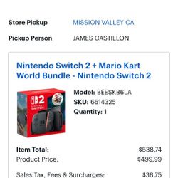 Nintendo Switch 2 + Mario Kart World Bundle 