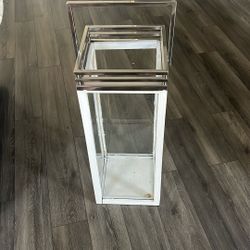 Misewell white wood Large Lantern