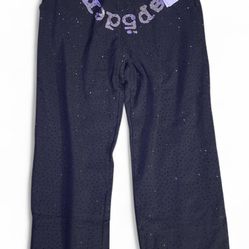 Black Rhinestone Spider Sweatpants