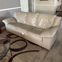 Leather Sofa and Loveseat