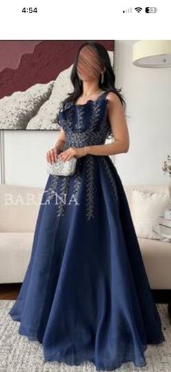 Barlina Navy Blue Formal Dress