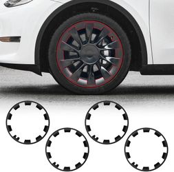 Model Y 20 Inch Matte Black Wheel Rim Protectors, Set of 4