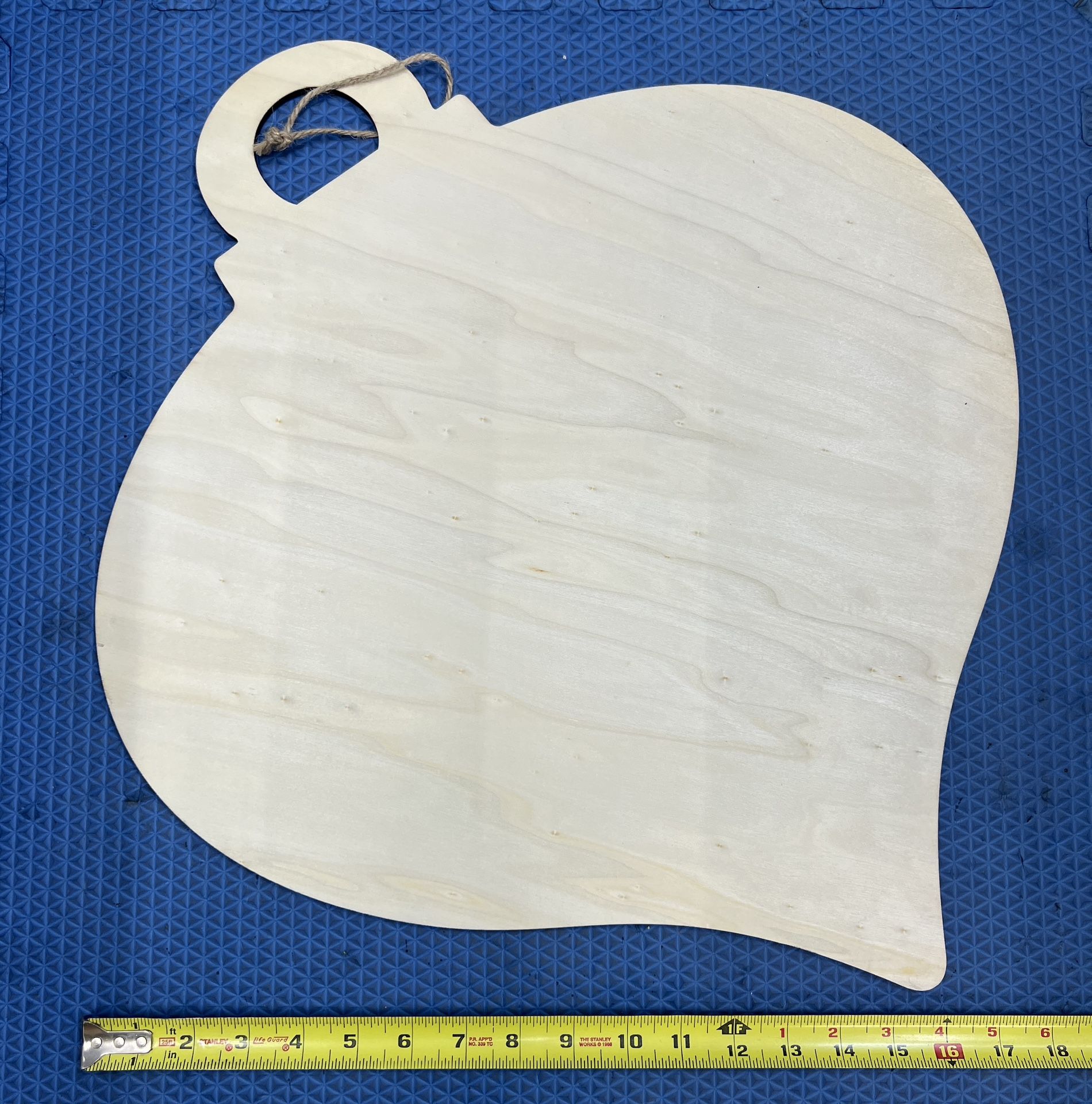 Oversized Holiday Bulb Wood Ornament