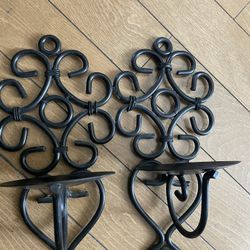 Wrought Iron 11.5 Inches High It Looks Like 2 But It’s One Piece 