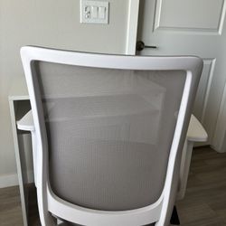 Grey and White Office Chair