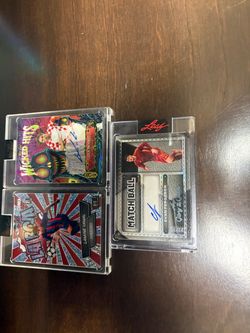 Lot of 3 Signed Soccer Trading Cards
