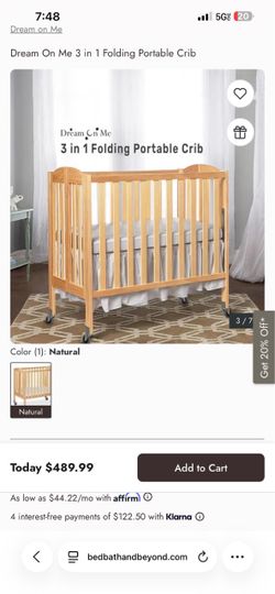 Baby crib 3 in 1