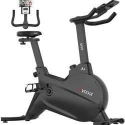 Exercise Bike - Ultra Comfortable Indoor Cycling Bike Stationary with 8 Levels Magnetic Resistance, Performance Monitor, IPad Holder, Silent Upright B