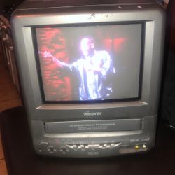 Memorex MVT2090 TV/VCR Combo VHS Player Retro Gaming Television 9" Vintage CRT