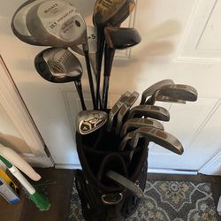 Assorted Golf Clubs 