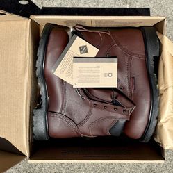 Red Wing Shoes Mens Leather Ankle Combat Boots Brown Size 10 D 2414