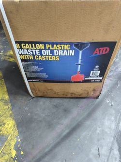 Atd 8 Gallon Waste Oil Drain With Casters