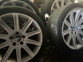 BMW 5x120 Staggered 19 Inch Rims & Great Tires 275 + 245 Width 