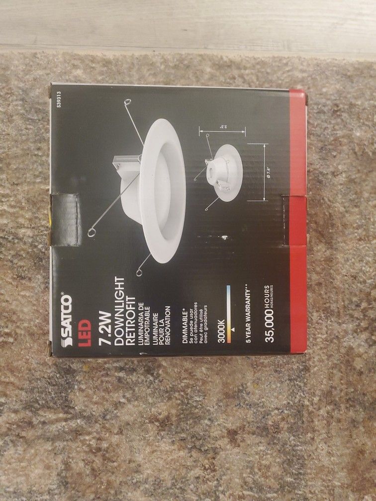 Brand New Satco LED Downlight Retrofit
