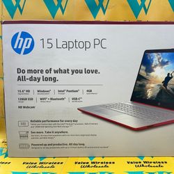 Hp laptop 15.6 hd 128gb ssd 4gb ram