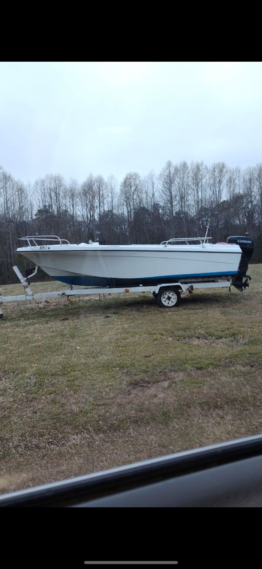 Boat For Sale With 1996 48hp Evinrude Motor 