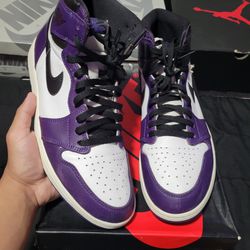 Air jordan 1 court purple
