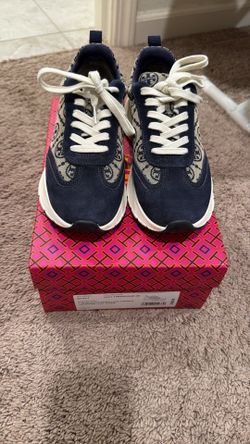 Tory Burch Good Luck Trainer Sneakers – Women’s Size 7 – Excellent Co