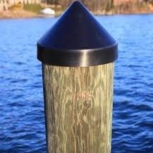 New Marine dock piling caps
