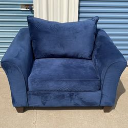 Velour Navy Chair