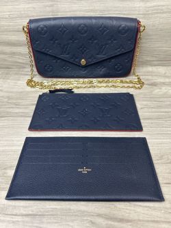 Louis Vuitton Felicie Pochette Monogram Empreinte Leather Navy (PO1026203)