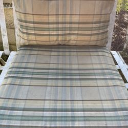 Plaid Patio Cushion