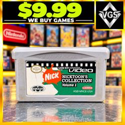 GBA Video: Nicktoons Collection Volume 1 - Game Boy Advance Authentic Tested