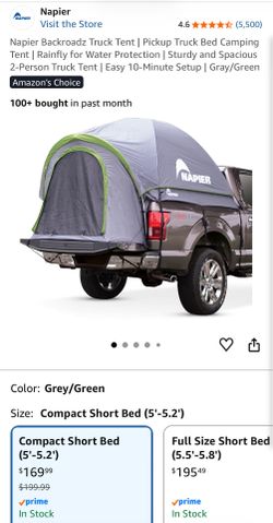 Truck bed tent