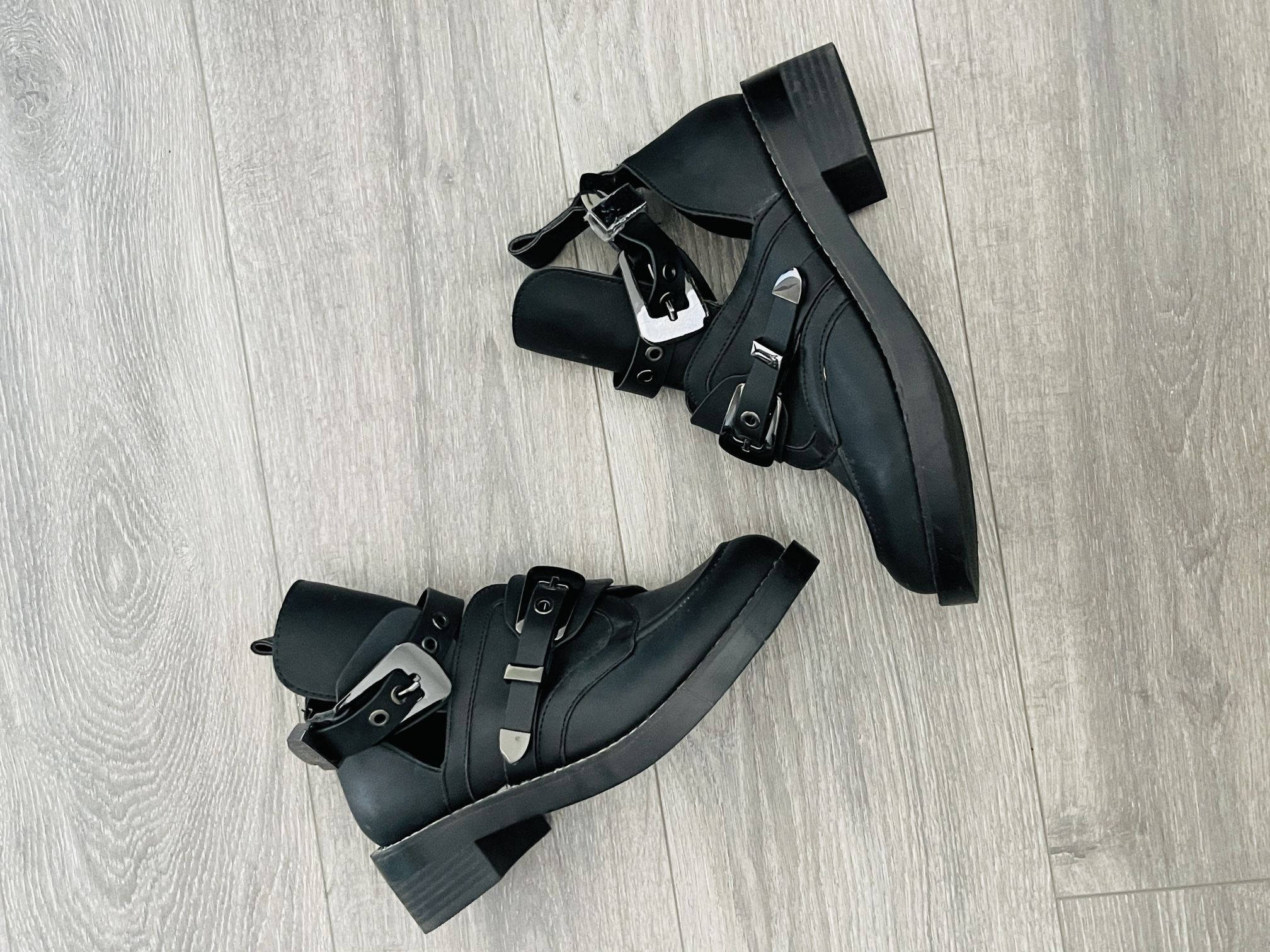 Nasty Gal Black booties New but missing tag
