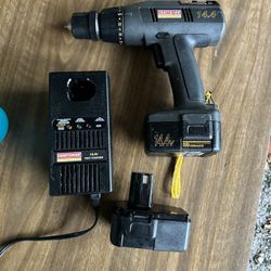 Craftsman 14.4V Drill + Fast Charger (Batteries Need Replacement)