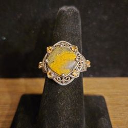 Genuine Bumblebee Jasper Ring 