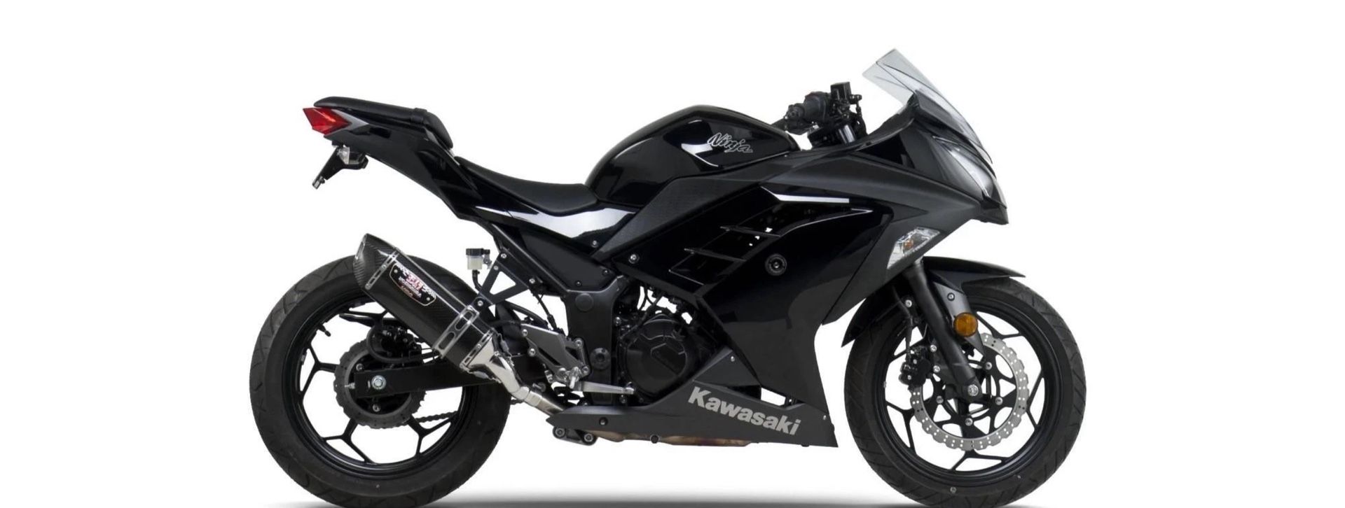 Yoshimura Exhaust Carbon R77 Slip On Kawasaki Ninja 300 R 2013 - 2017 CARBON Pipa Tubería