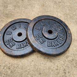 2 PLATES OF 20 LBS 1 INCH"