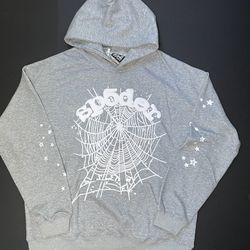 Sp5der Grey Hoodie
