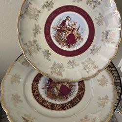 set of 2 big plate/stand . good for fruits , cake
