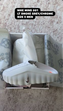 Nike mind 001 smoke grey size 9M