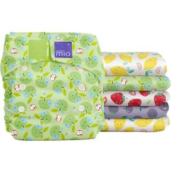 Bambino Mio, Miosolo Classic Cloth Diapers Set, OneSize, Cute Fruit