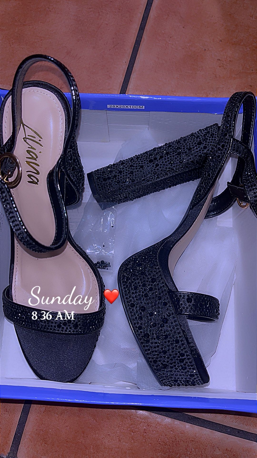 SEQUENCE BLACK HIGH HEELS (5 Inch)