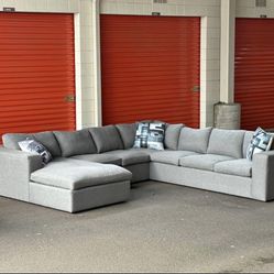 Gray Cloud Modular 3 -piece Couch 