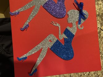 Silhouette Girl Cake Topper