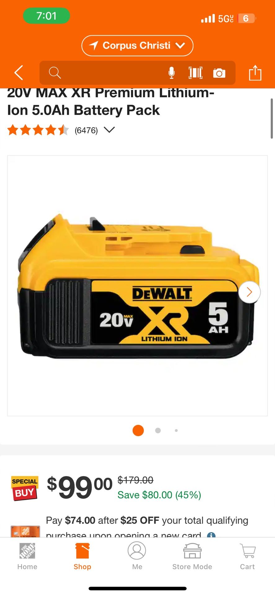 20v Dewalt Battery 