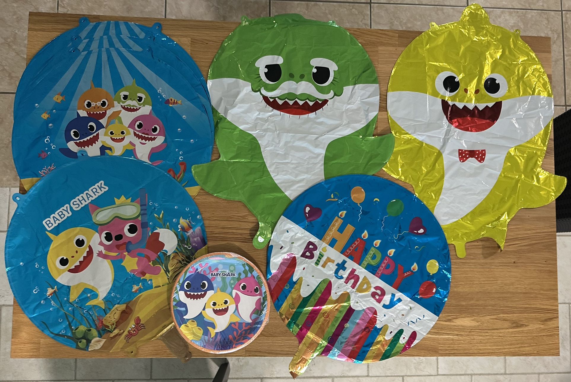 Baby Shark Birthday Balloons
