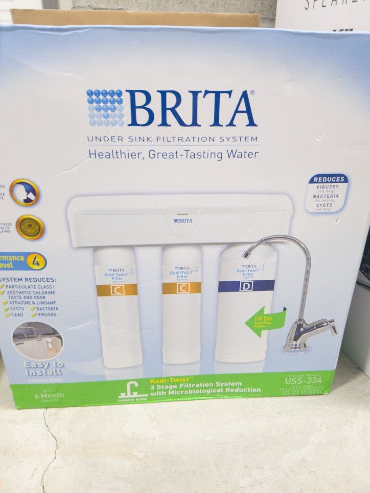 Brita under the sink water filtration System