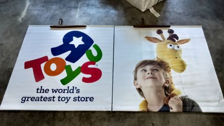 Original toys r us banners