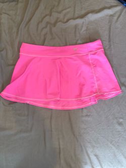 Neon Pink Athletic Tennis Skirt