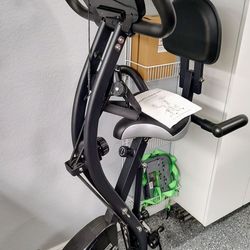 Pelmor Foldable Exercise Bike – Indoor Stationary Bike with Backrest