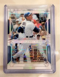 2022 National Treasure Sammy Sossa /21 Treasures Jersey Numbers