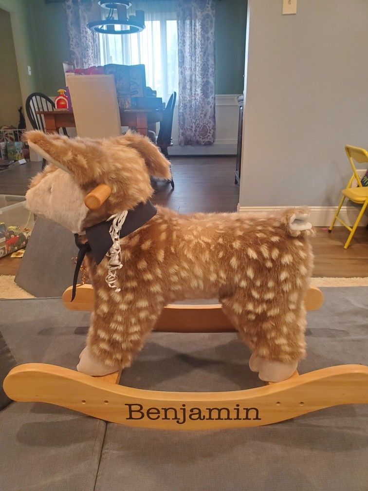 Pottery Barn Deer Rocking Horse