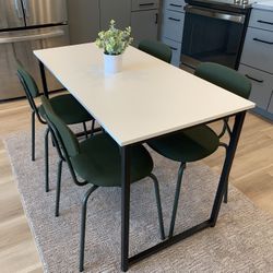 4 Green IKEA Chairs